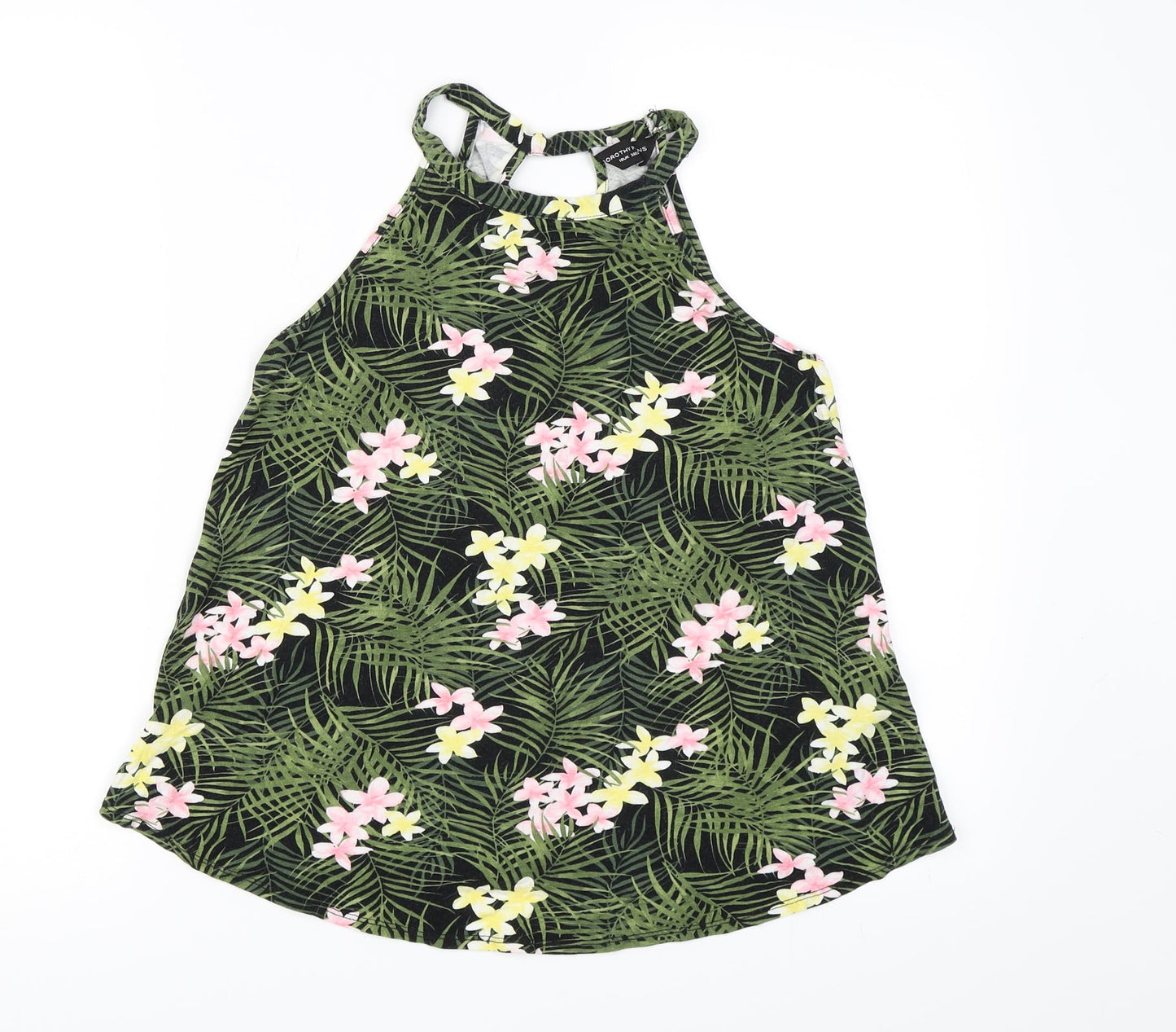 Dorothy Perkins Womens Green Floral  Basic Tank Size 10