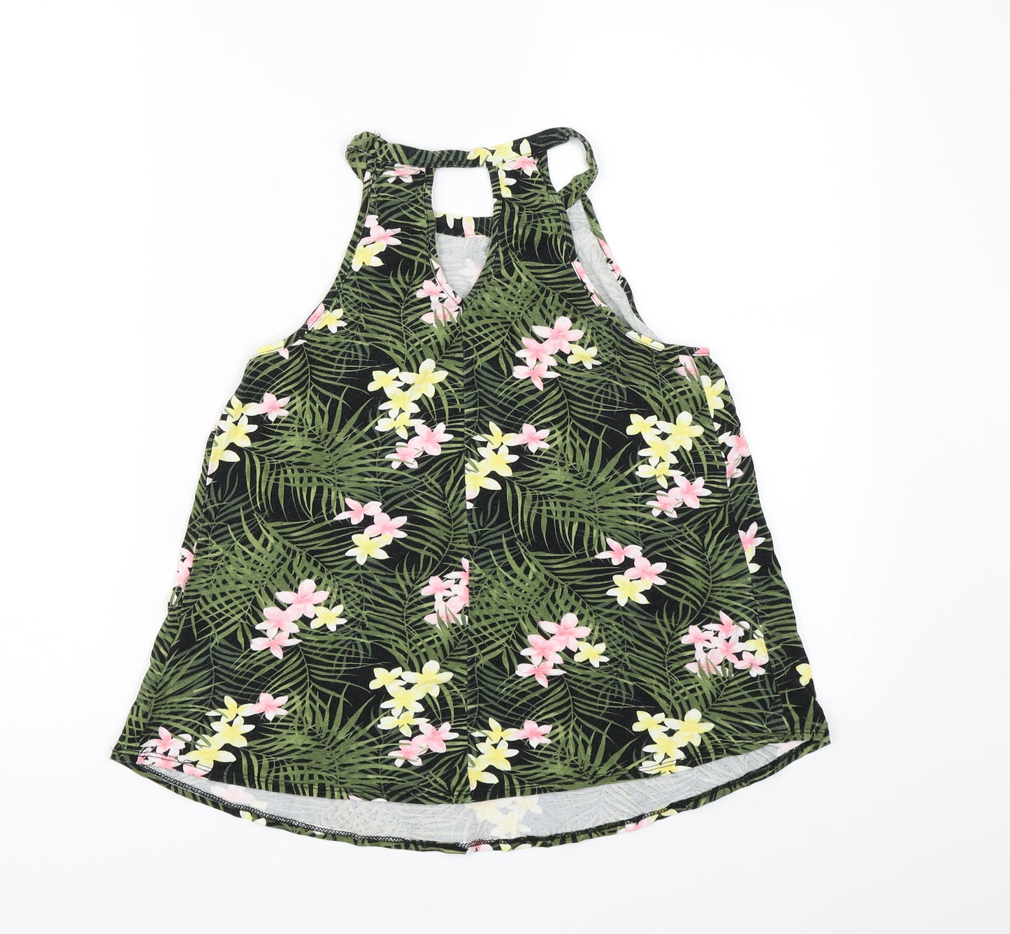 Dorothy Perkins Womens Green Floral  Basic Tank Size 10