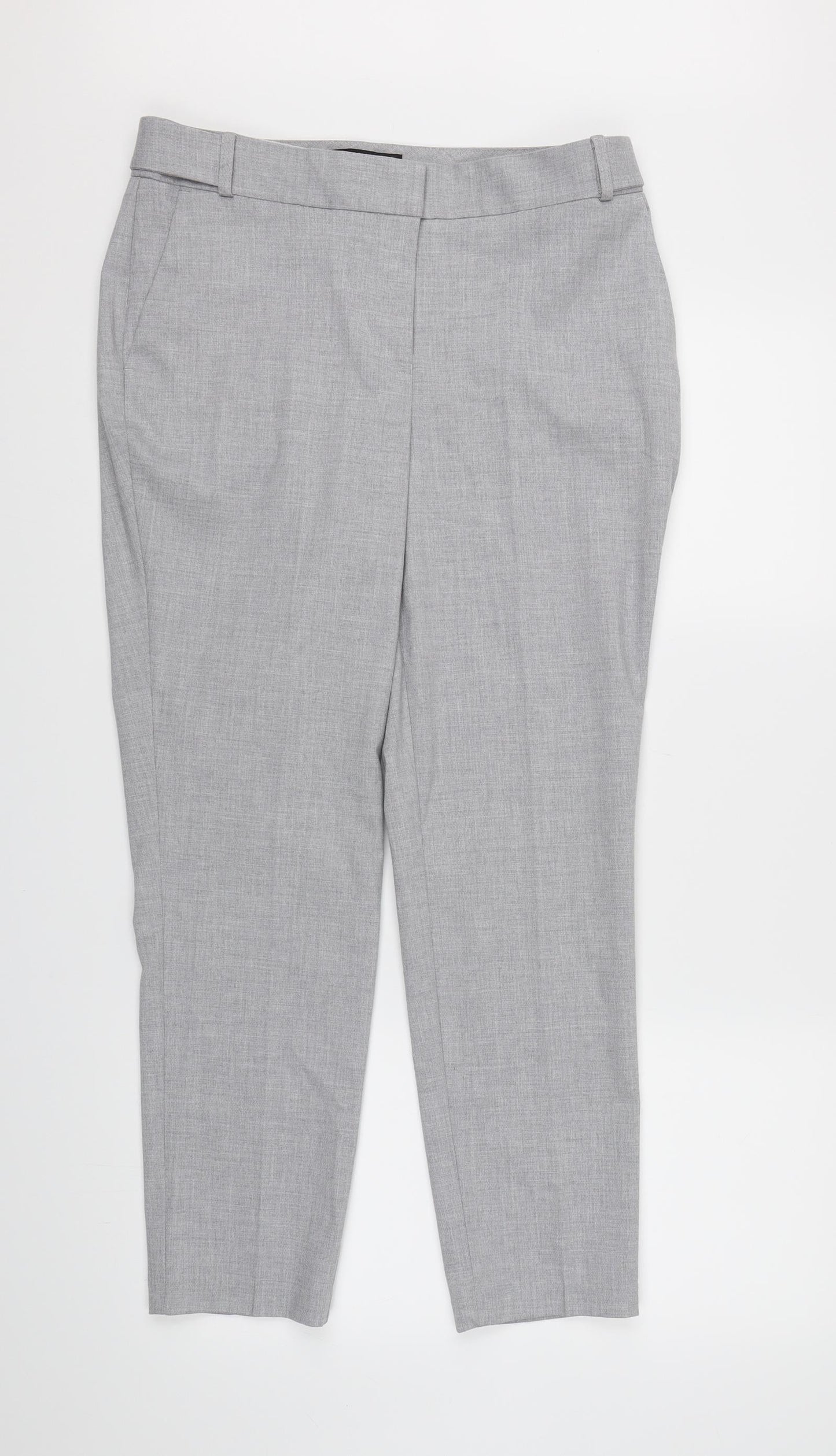 NEXT Womens Grey  Rayon Dress Pants Trousers Size 10 L26 in