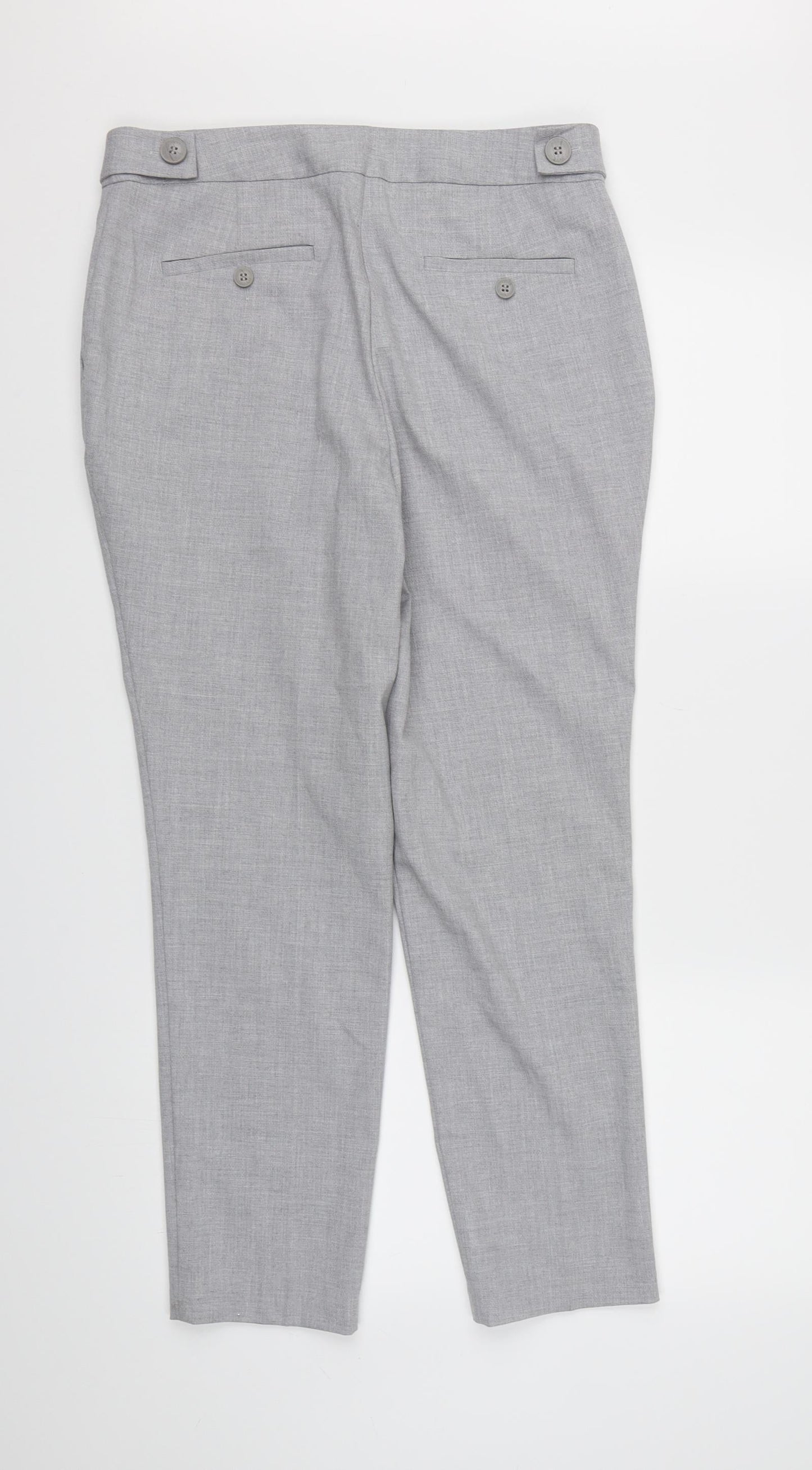 NEXT Womens Grey  Rayon Dress Pants Trousers Size 10 L26 in