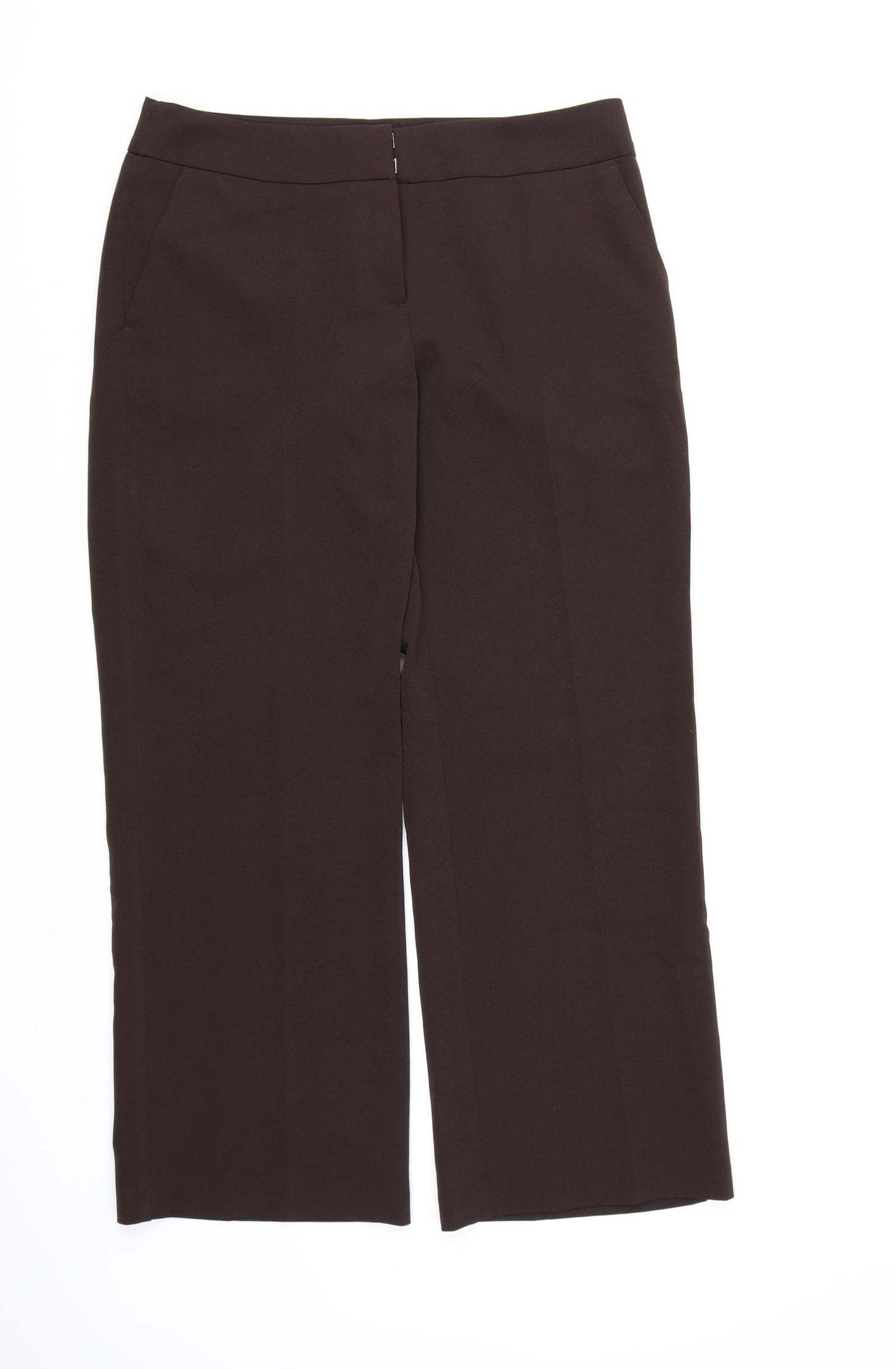 South Womens Brown  Rayon Dress Pants Trousers Size 10 L28 in