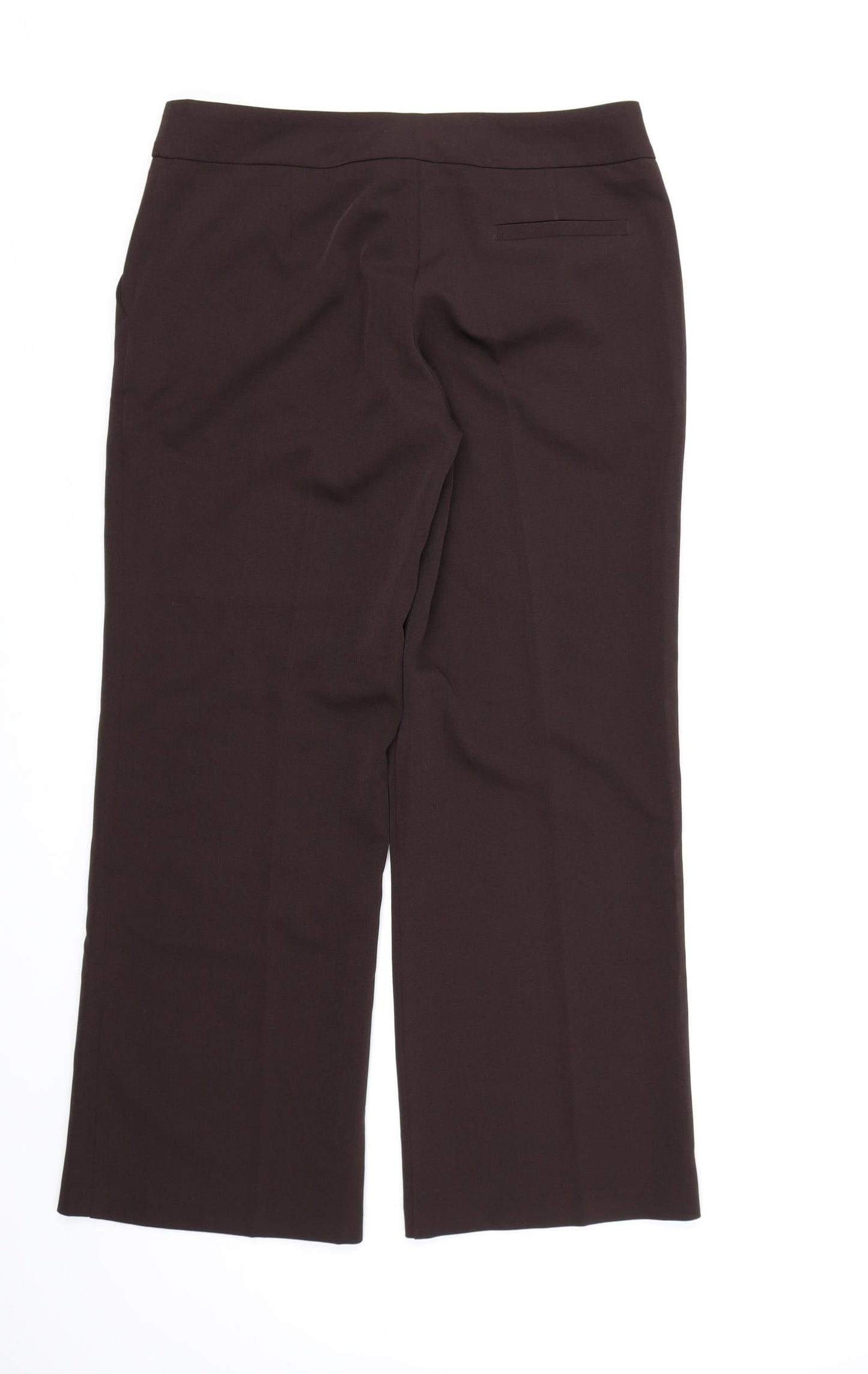 South Womens Brown  Rayon Dress Pants Trousers Size 10 L28 in