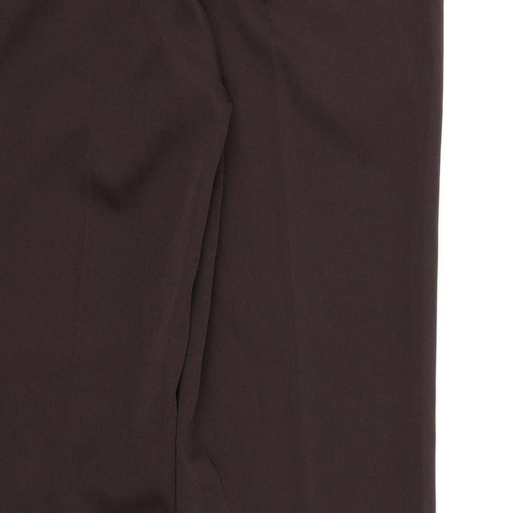 South Womens Brown  Rayon Dress Pants Trousers Size 10 L28 in