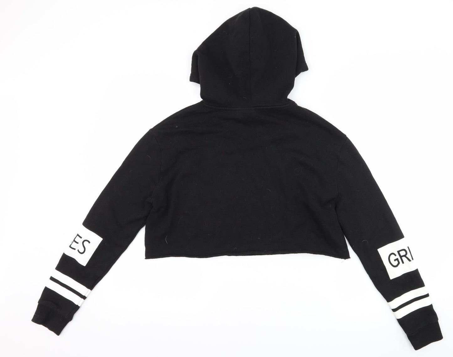 H&M Womens Black   Pullover Hoodie Size S  - Slogan