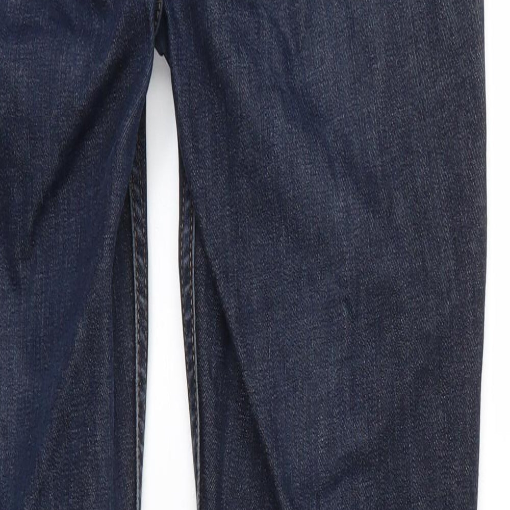Topshop Womens Blue  Denim Straight Jeans Size 28 in L29 in