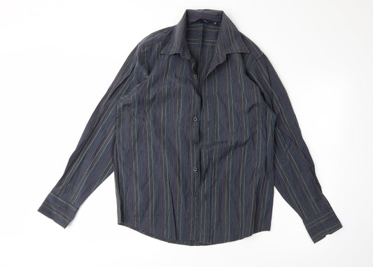 ben smith Mens Grey Polka Dot   Button-Up Size S