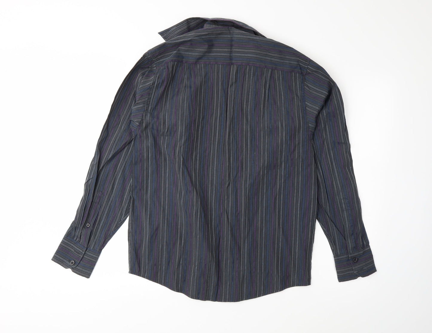 ben smith Mens Grey Polka Dot   Button-Up Size S