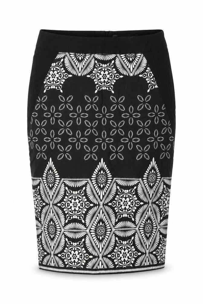 dorophy perkins Womens Black Floral  Straight & Pencil Skirt Size 12