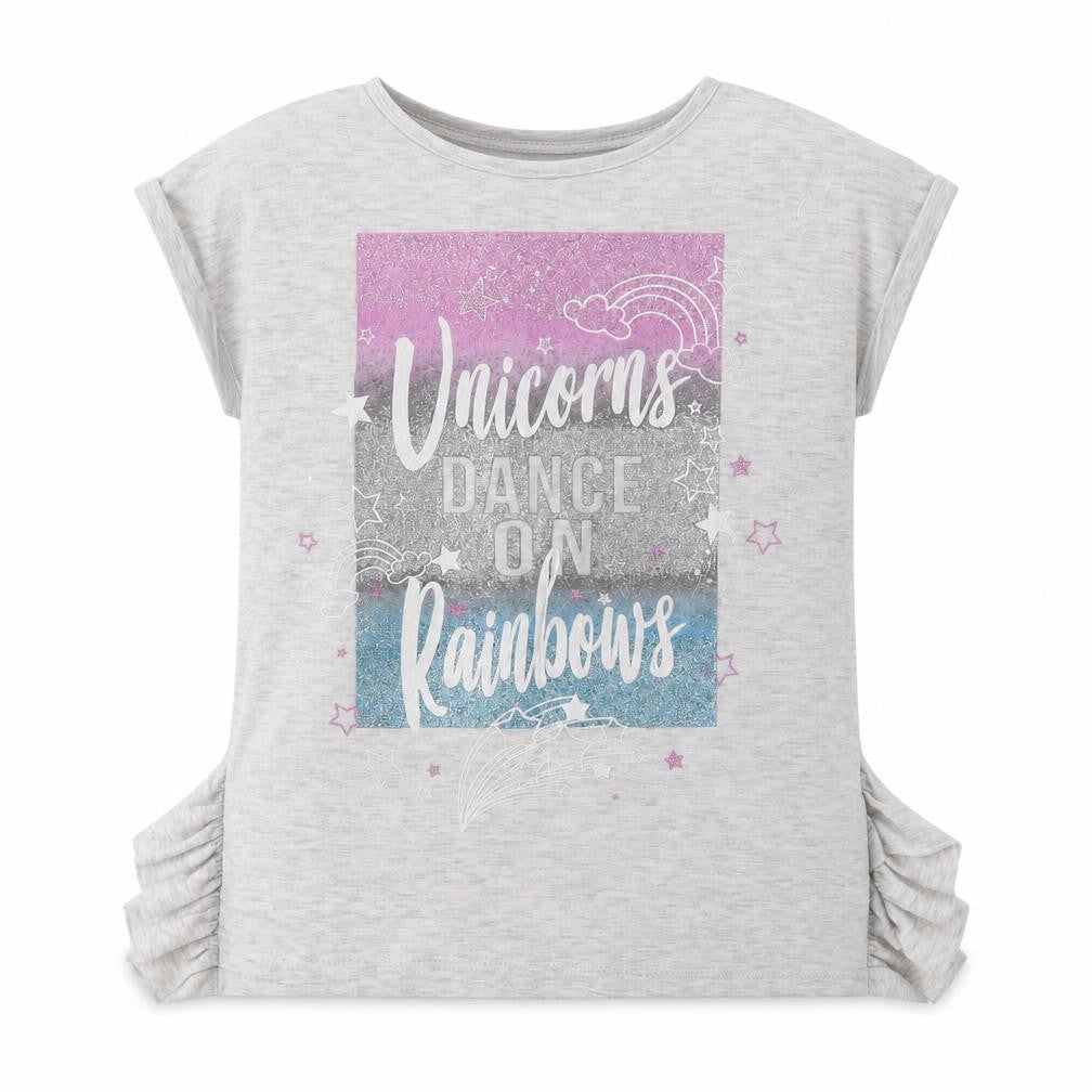 I love girls wear Girls Grey   Basic T-Shirt Size 9 Years