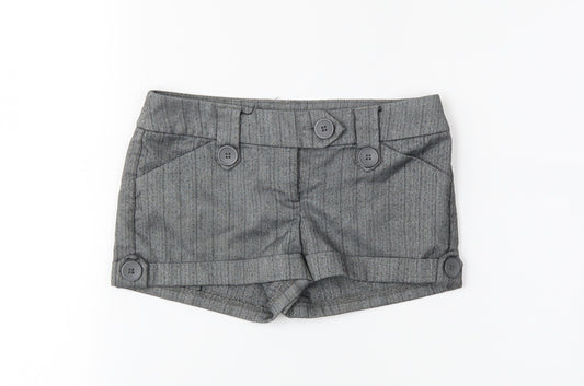newlook Girls Grey Pinstripe  Sailor Shorts Size 9 Years