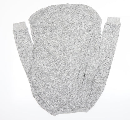 Back view of downtime women’s grey jumper, size UK 12