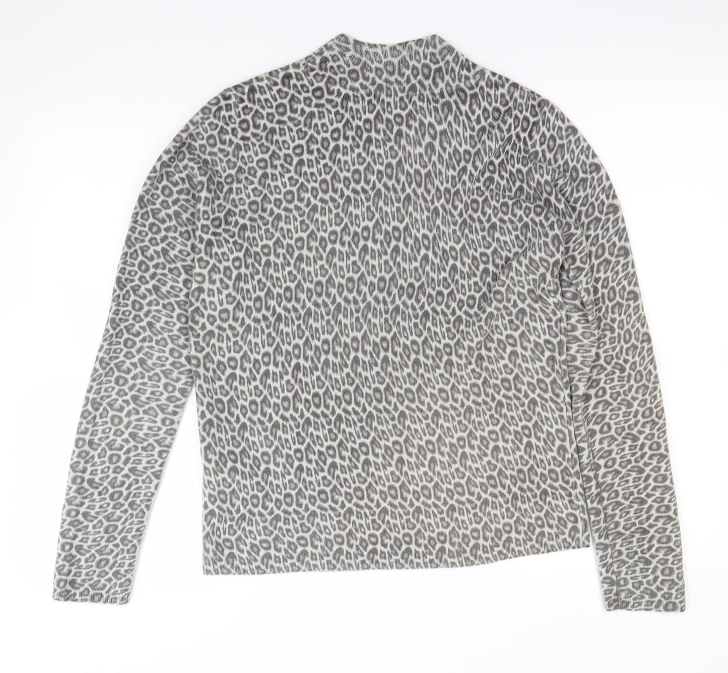 Atmosphere Womens Grey Animal Print  Pullover Jumper Size 12