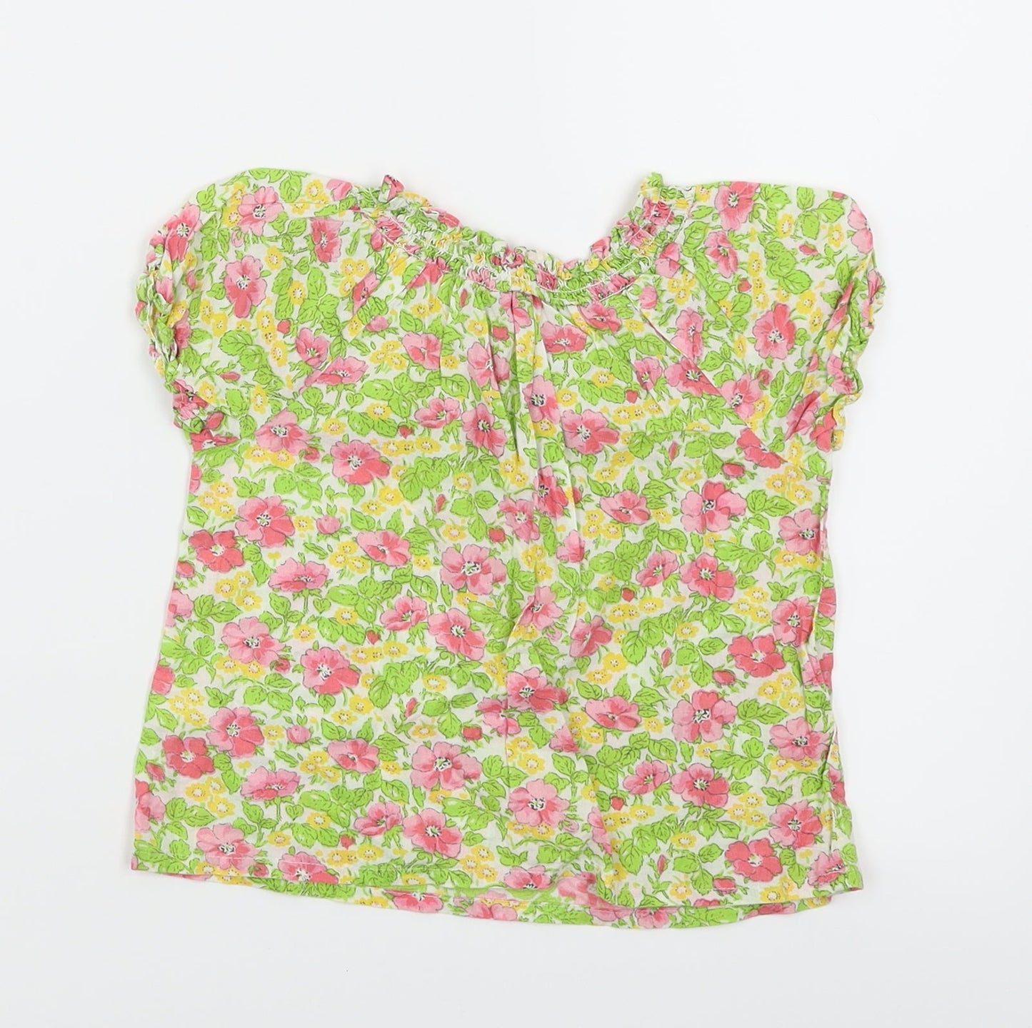 NEXT Girls White Floral  Basic T-Shirt Size 2-3 Years