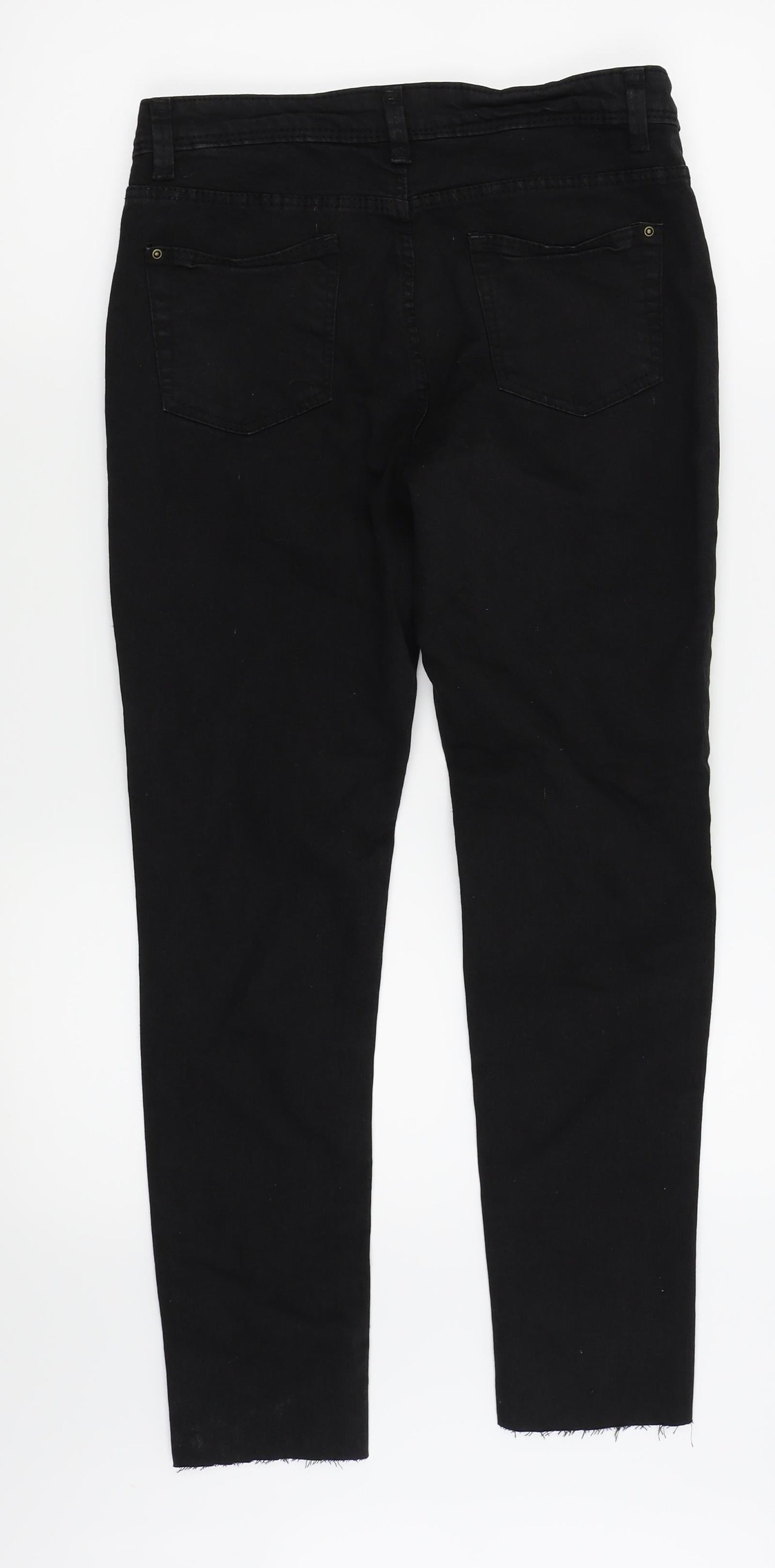 Denim and co Womens Black   Skinny Jeans Size 10 L27 in - ripped jeans