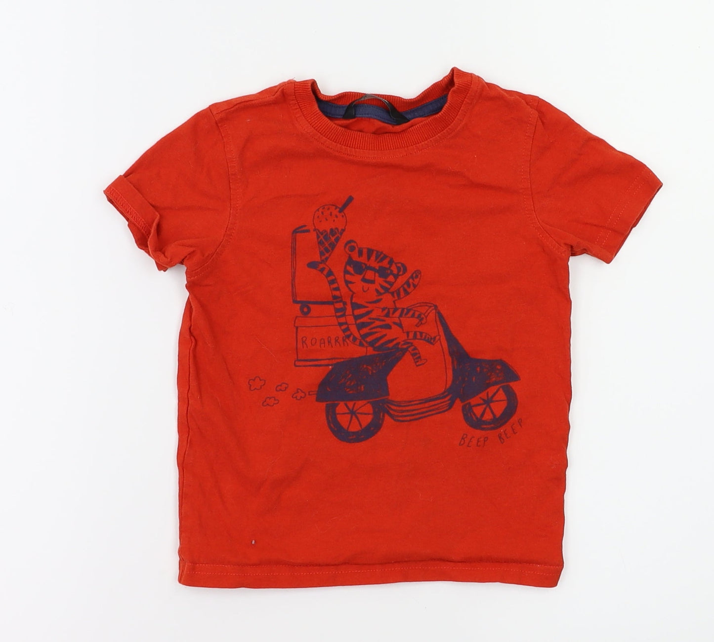 Asda George Boys Purple   Basic T-Shirt Size 3-4 Years