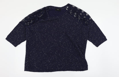 Additional front view of Next women’s blue jumper, size UK 20