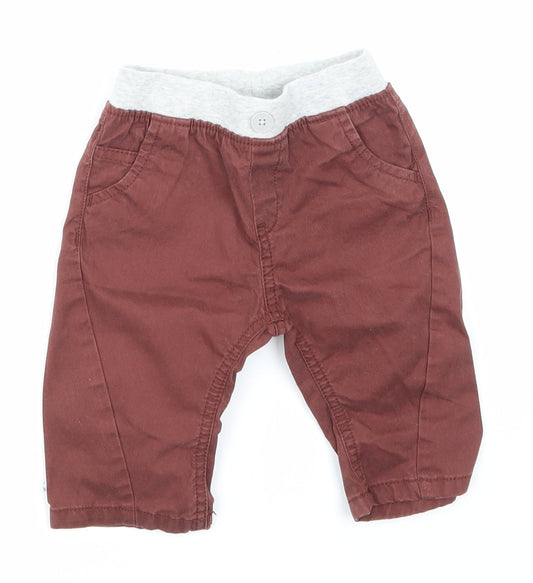 NEXT Boys Red   Cargo Jeans Size 3-6 Months