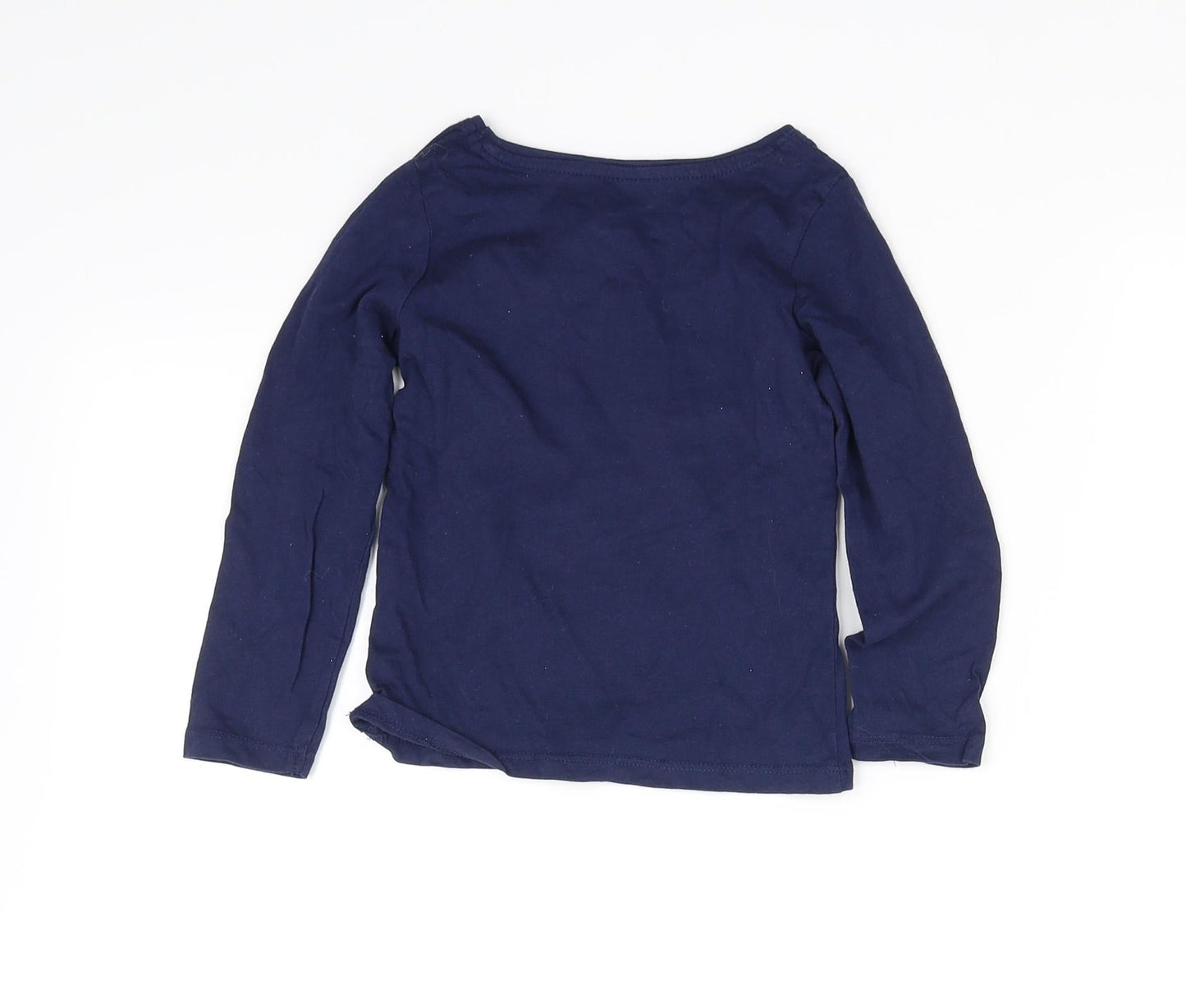 Primark Girls Blue   Basic T-Shirt Size 3-4 Years