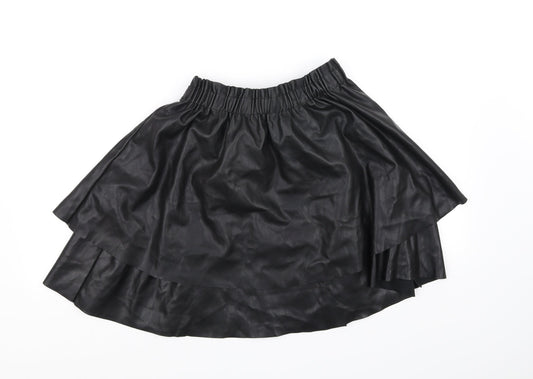 RESERVED Womens Black   Flare Skirt Size 36 in