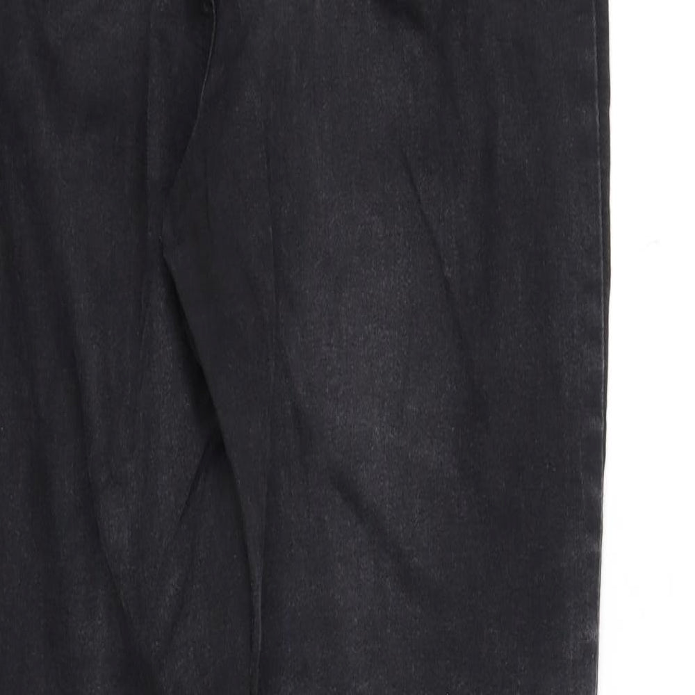 deniem & co Womens Black   Straight Jeans Size 14 L32 in