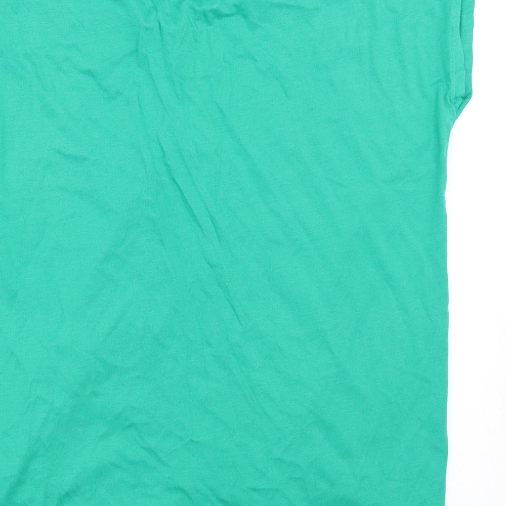 Preworn Womens Green   Basic T-Shirt Size 16