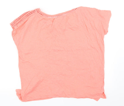 Back view of Primark women’s pink basic t-shirt, size M