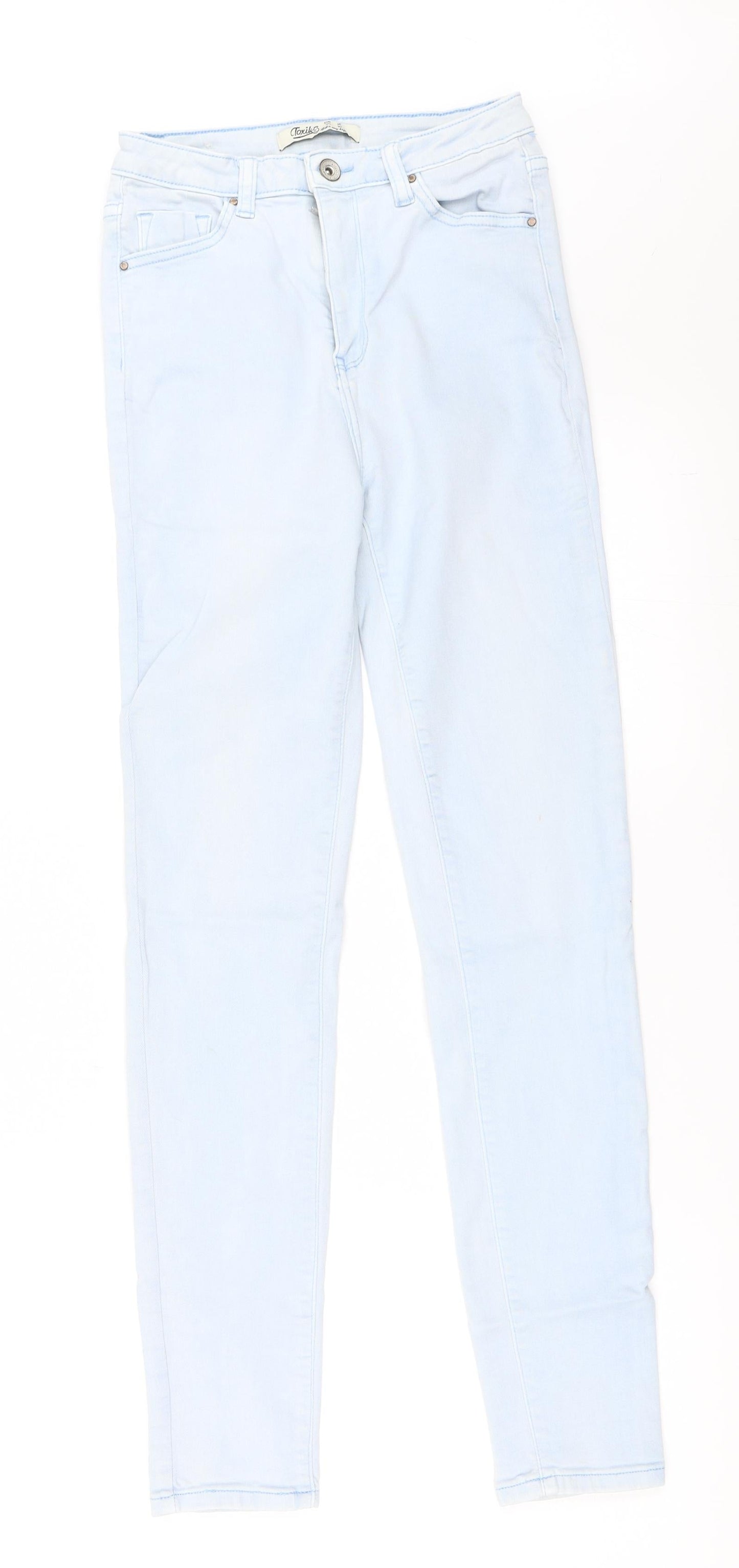 Preworn Womens Blue  Denim Skinny Jeans Size 10 L29 in