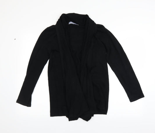 Modern Soul Womens Black   Cardigan Jumper Size S  - Waterfall Cardigan