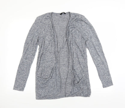 Additional front view of George women’s blue cardigan jumper, size UK 8