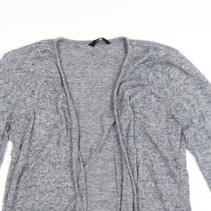 Close-up detail of George women’s blue cardigan jumper, size UK 8