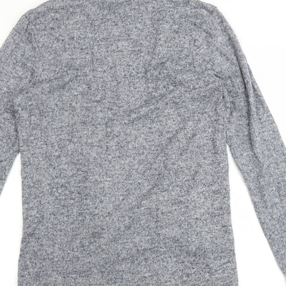 Brand and care label for George women’s blue cardigan jumper, size UK 8