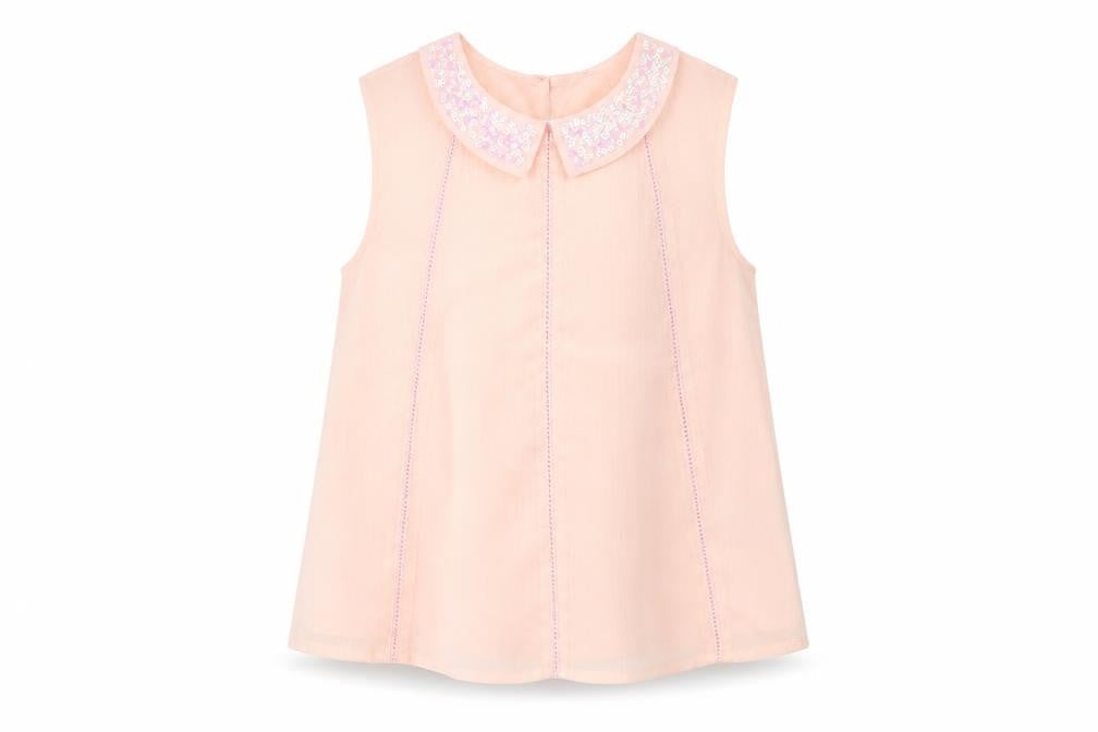 George Girls Pink   Basic Blouse Size 5-6 Years