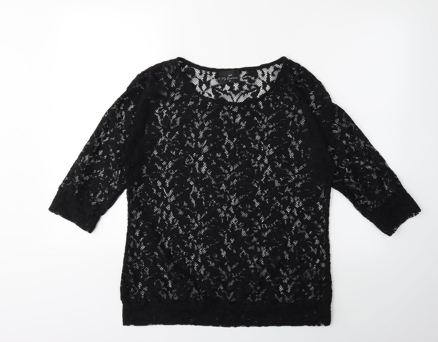 NEXT Womens Black   Basic T-Shirt Size 10