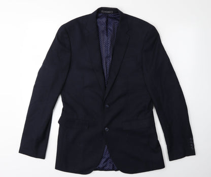 Additional front view of Primark men’s blue jacket suit jacket, size 38