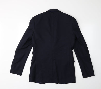 Back view of Primark men’s blue jacket suit jacket, size 38