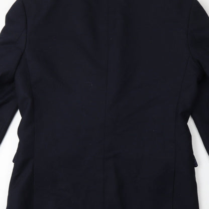 Brand and care label for Primark men’s blue jacket suit jacket, size 38