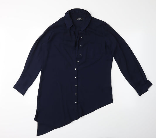 Wallis Womens Blue   Basic Blouse Size S