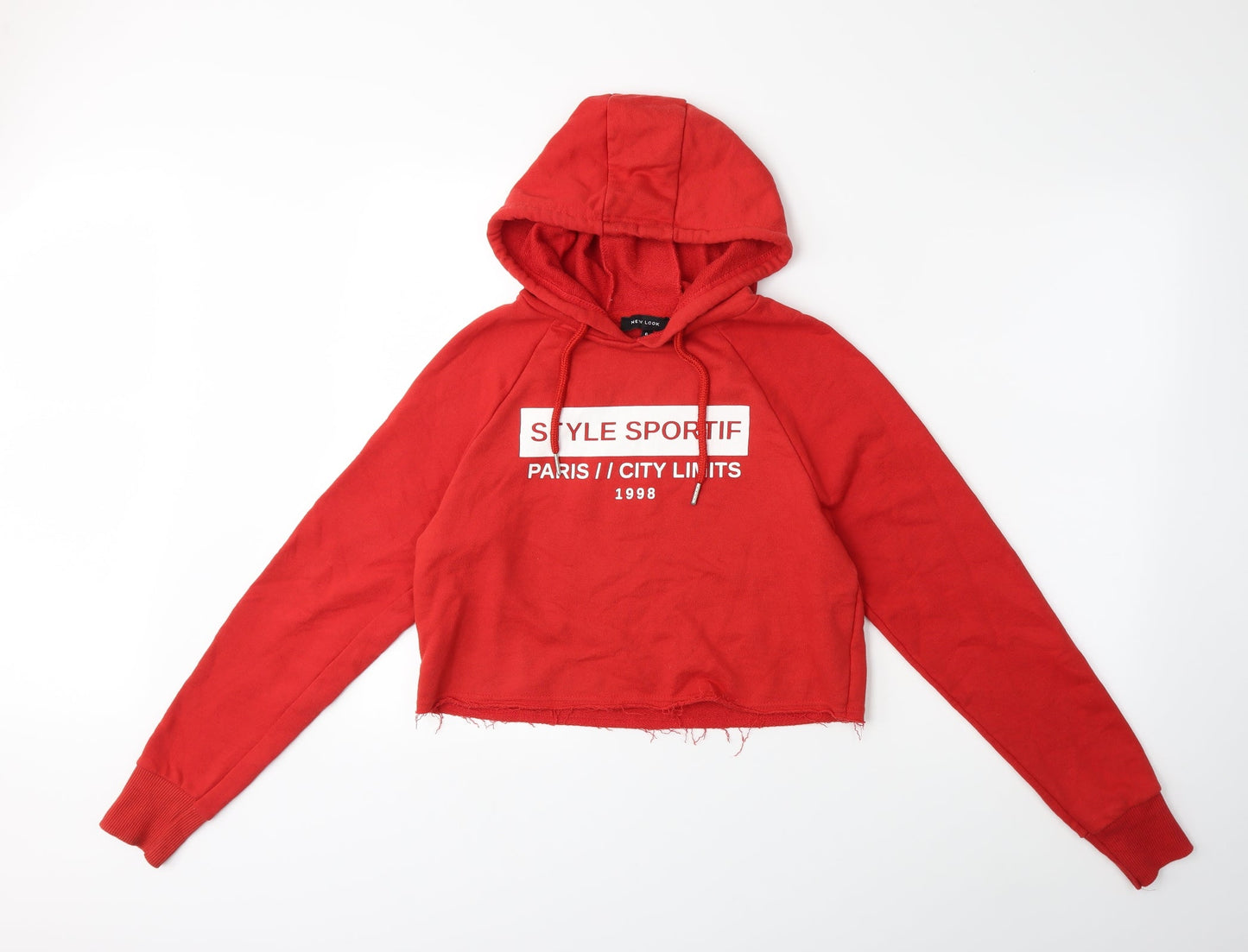 New Look Womens Red   Pullover Hoodie Size 6
