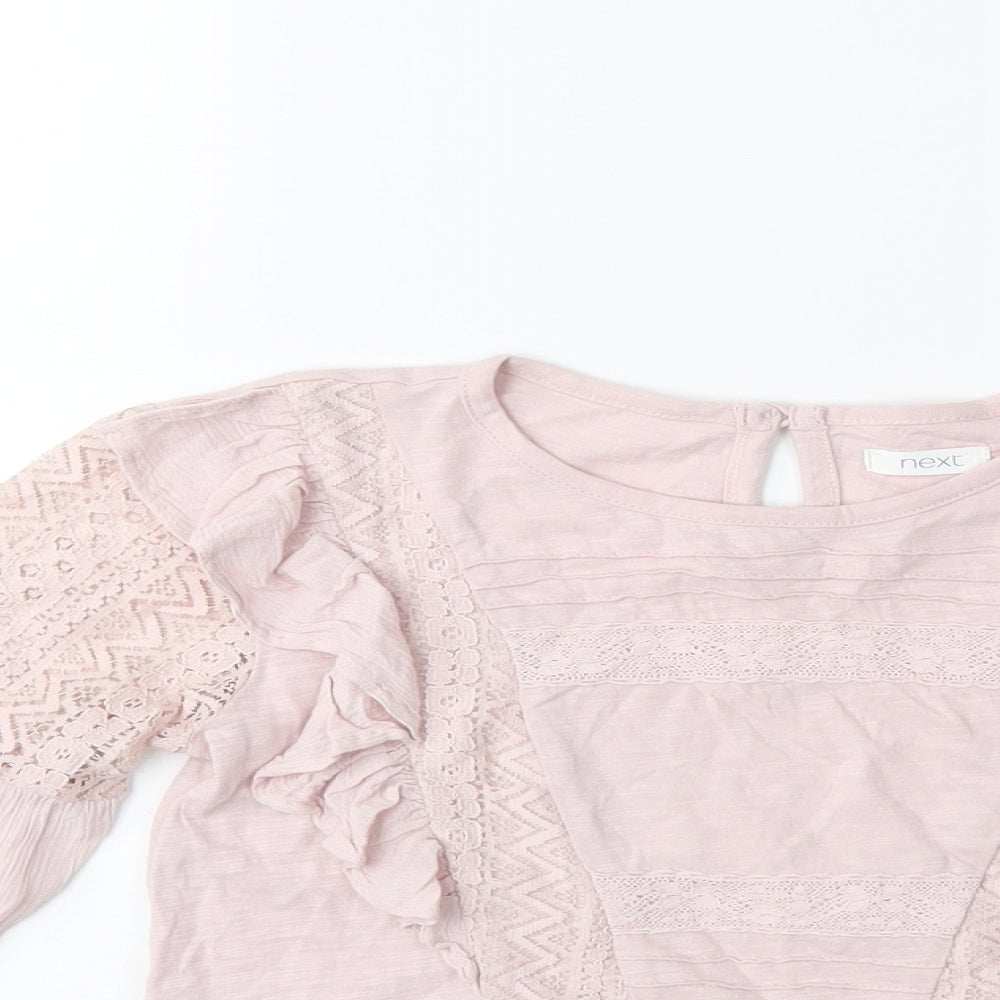 NEXT Girls Pink   Basic Blouse Size 8 Years
