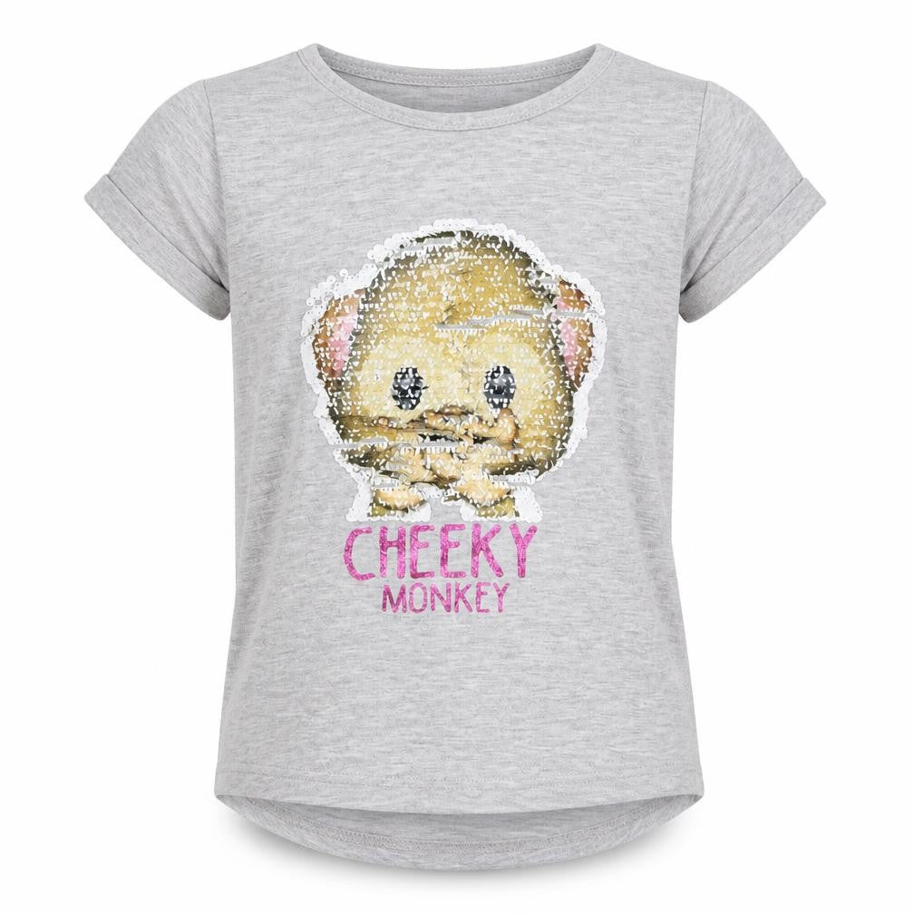 Young Dimension Girls Grey   Basic T-Shirt Size 6-7 Years
