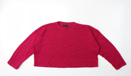 New Look Womens Pink  Knit Pullover Jumper Size L
