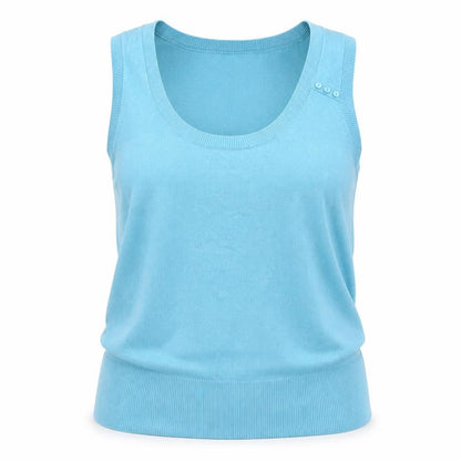 Front view of Wallis women’s blue basic t-shirt, size UK 18