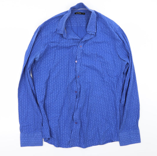Defacto  Mens Blue    Button-Up Size L