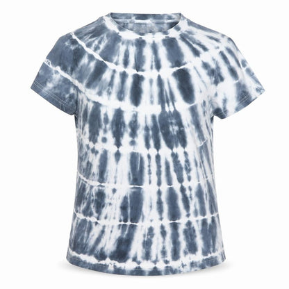 Front view of Nutmeg girls’ grey basic t-shirt, size 7-8, years