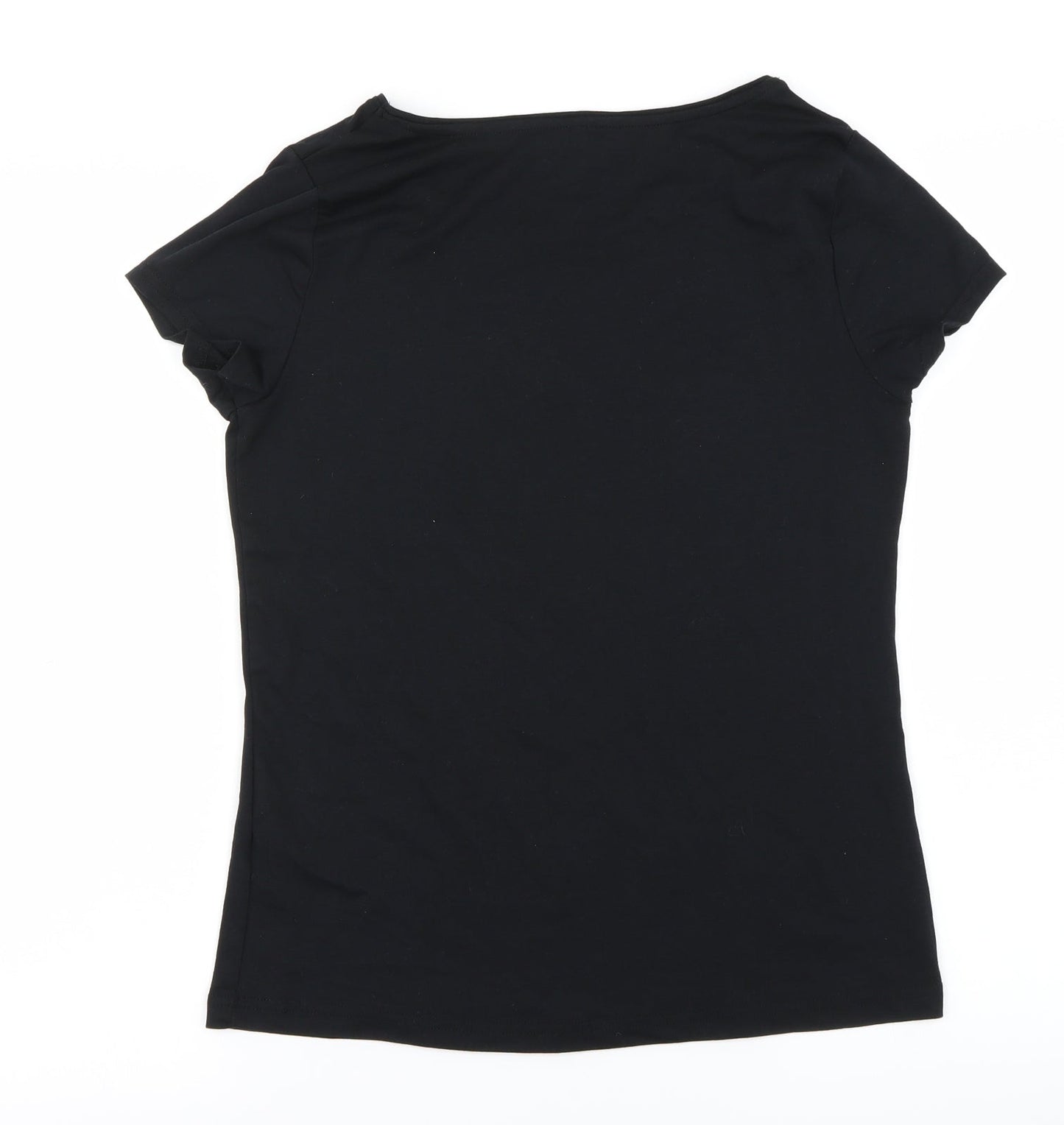 George Womens Black   Basic T-Shirt Size 12