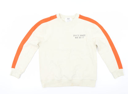 Additional front view of Zara girls’ ivory jumper, size 10, years