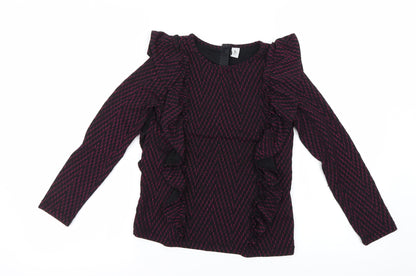 Additional front view of Tu girls’ purple basic t-shirt, size 9, years