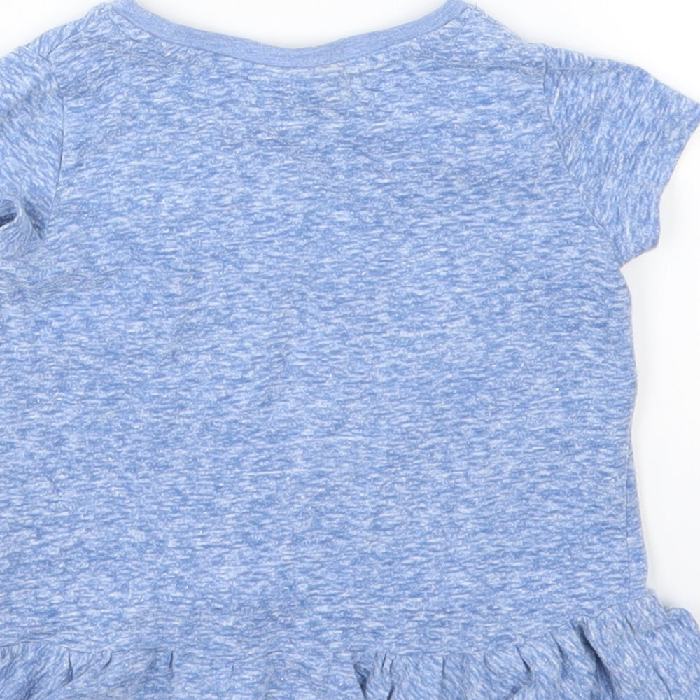 NEXT Girls Blue  Jersey Basic T-Shirt Size 9-12 Months