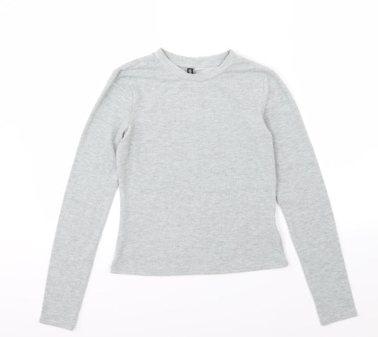 H&M Womens Grey  Knit Pullover Jumper Size S