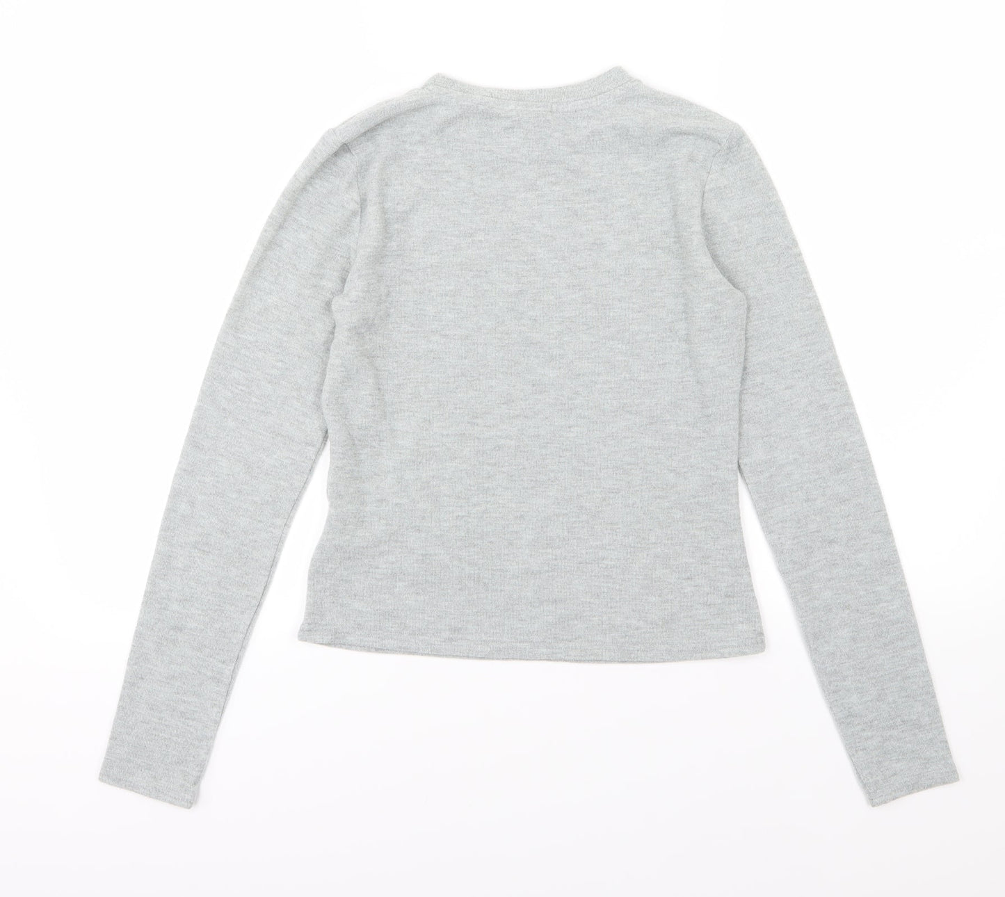 H&M Womens Grey  Knit Pullover Jumper Size S